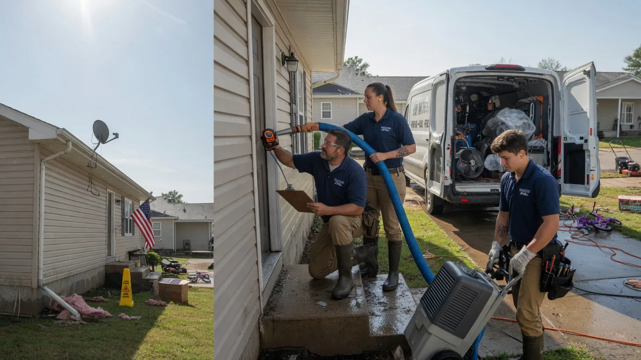 Ceiling Water Damage Restoration in Gifford, PA near me